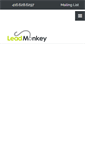 Mobile Screenshot of leadmonkeylists.com